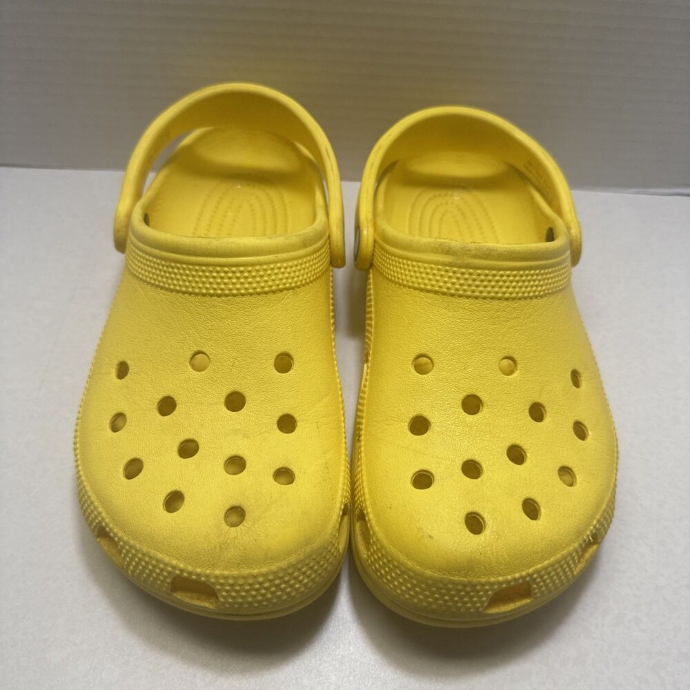 Crocs Classic Clog Yellow Women’s 7 Men’s 5 Men's Summer Slip On